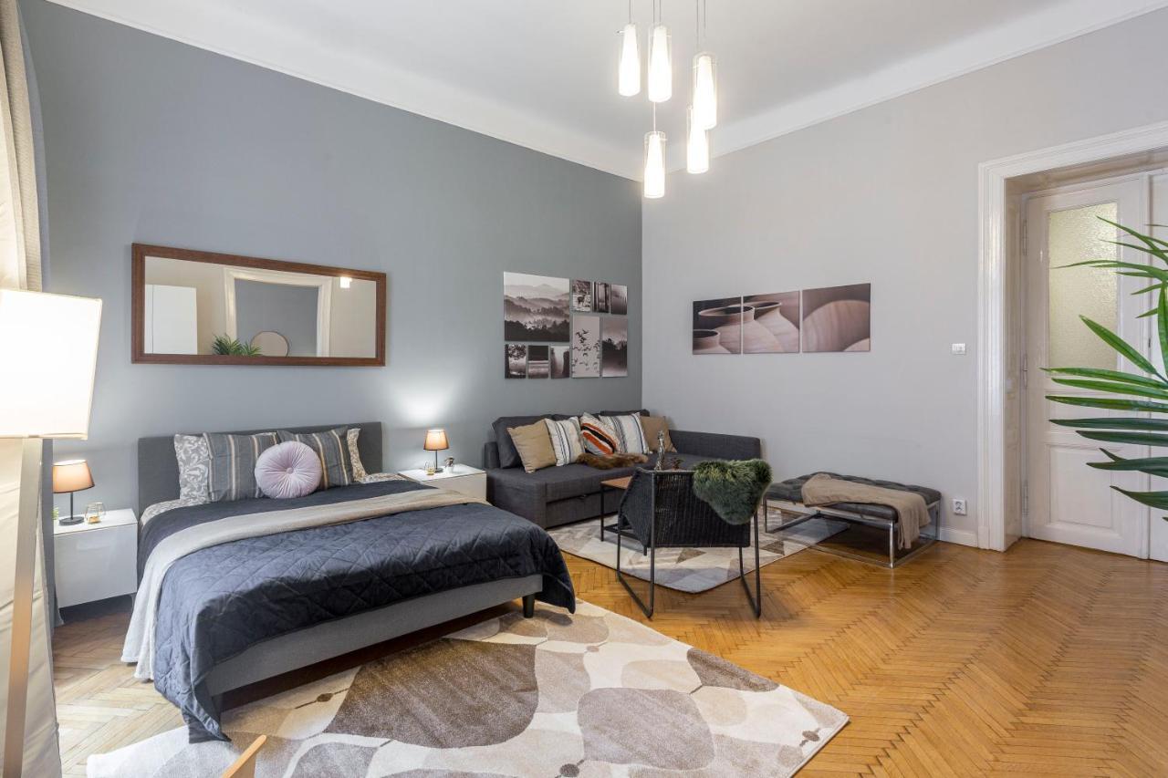 Spacious & Cozy Downtown Apartment With Balcony 布达佩斯 外观 照片