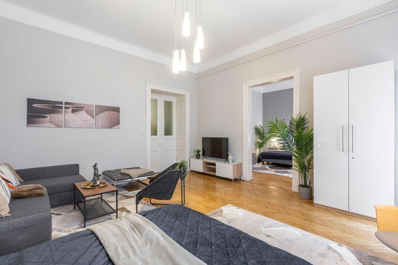 Spacious & Cozy Downtown Apartment With Balcony 布达佩斯 外观 照片